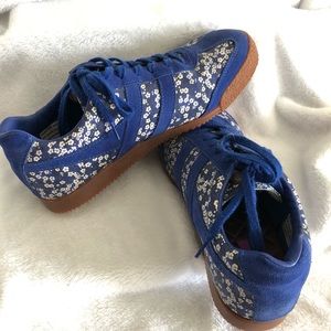 Gola Liberty of London cobalt blue floral sneakers